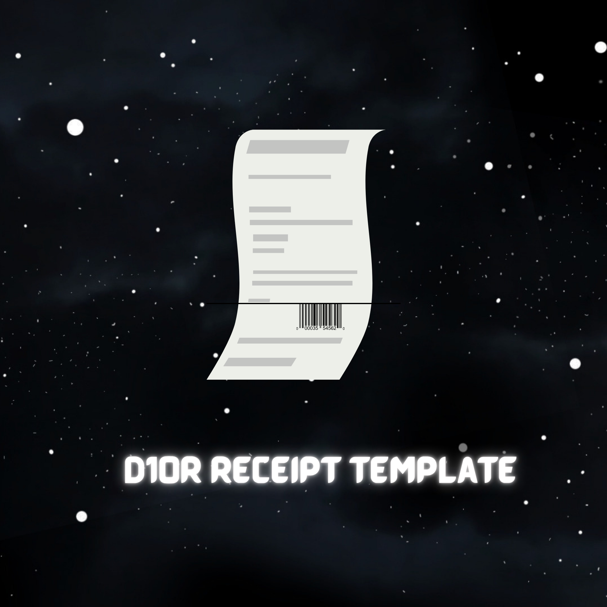 DI0R Receipt Template